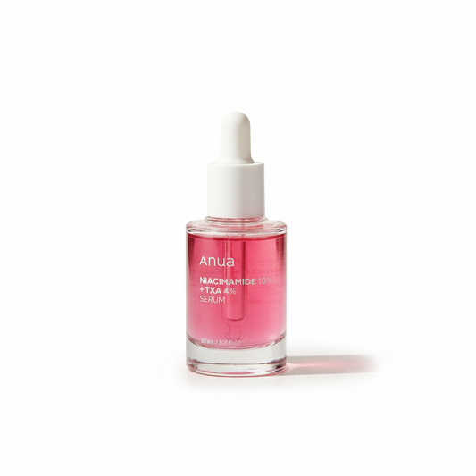4% Melasma and dark spot remover serum on white background