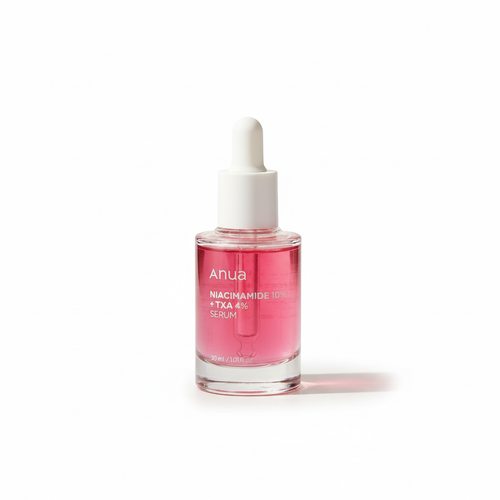 4% Melasma and dark spot remover serum on white background