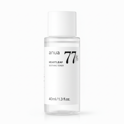 Anua Heartleaf 77% Soothing Toner close-up on white background