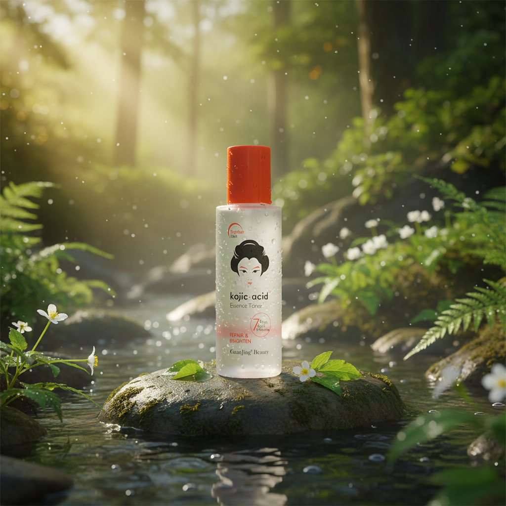 Kojic Acid Essence Toner in natural setting