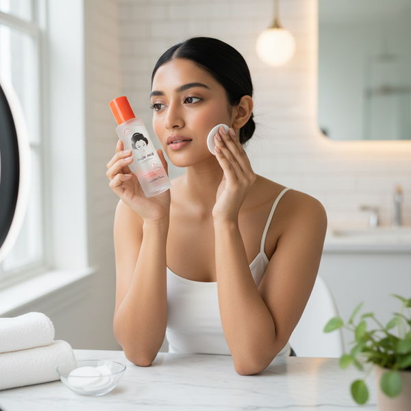 Kojic Acid Essence Toner with influencer