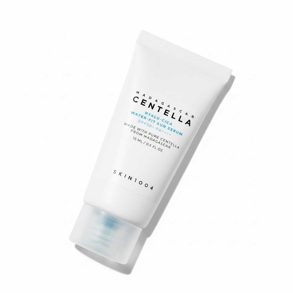 SKIN1004 Centella tube zoomed in at angle on white background