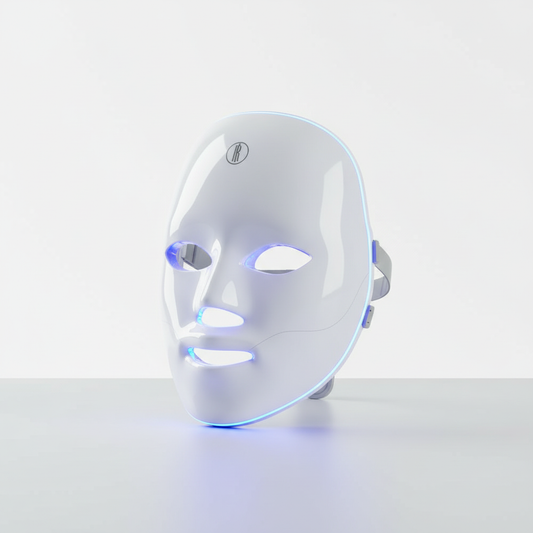 SUNPINT Portable 7-Color LED Face Mask basic shot on white and grey background